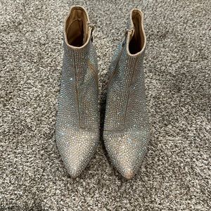 Super Cute Rhinestone Booties, Like New!